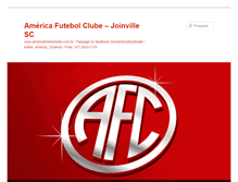 Tablet Screenshot of americajoinville.com.br